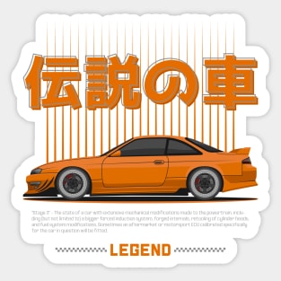 Tuner Orange Kouki S 14 JDM Sticker
